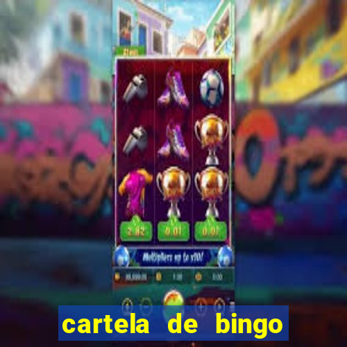 cartela de bingo pra imprimir